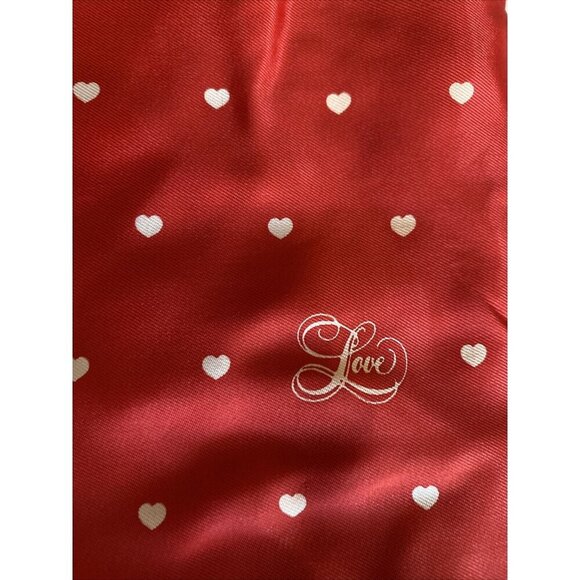 Red Love Scarf by Hallmark Made in Japan 26"x 26" Valentine - Picture 3 of 5